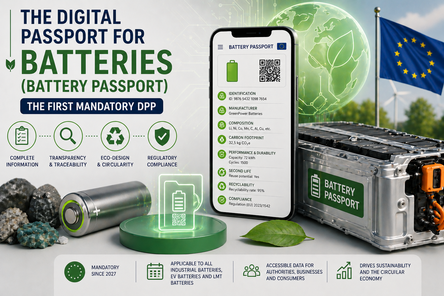 The Battery Passport: the first mandatory Digital Product Passport (DPP)