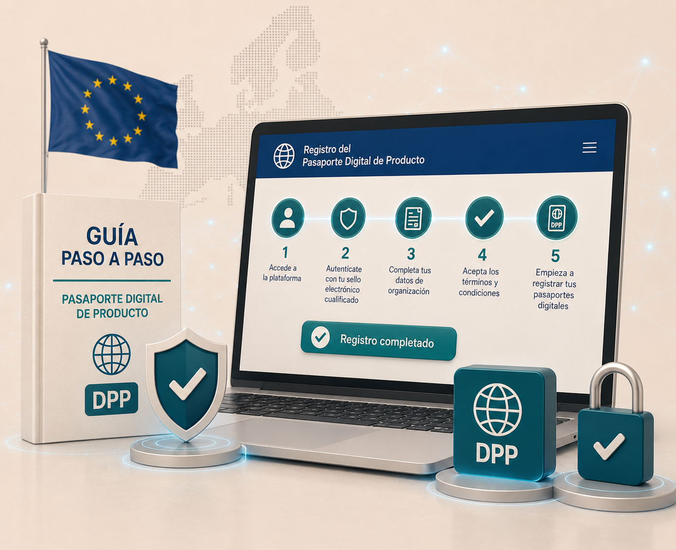Cómo registrarse en el Pasaporte Digital de Producto: guía paso a paso